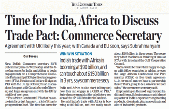 Time for an India-Africa FTA?